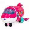 LEAN TOYS Składany 2-w-1 Samolot Pasażerski dla Lalek Różowy – Przekształcalny Domek dla Lalek dla Lalek 30 cm