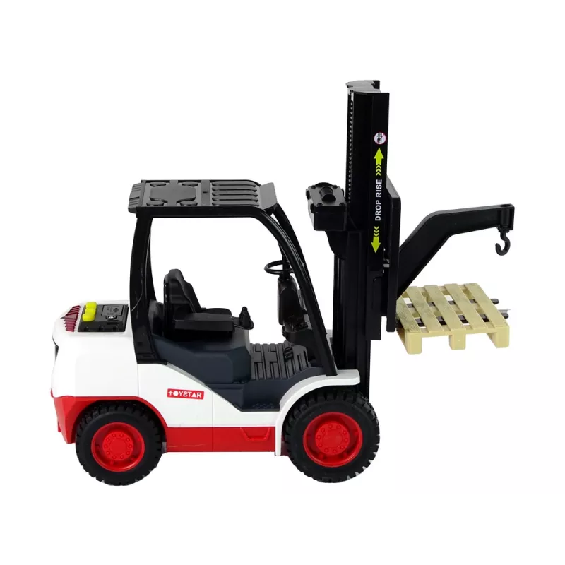 LEAN TOYS Wózek widłowy z ruchomym widłami