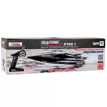 LEAN TOYS FT011 Zdalnie Sterowana Łódź RC z Silnikiem Bezszczotkowym 55km/h