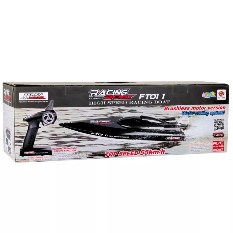 LEAN TOYS FT011 Zdalnie Sterowana Łódź RC z Silnikiem Bezszczotkowym 55km/h