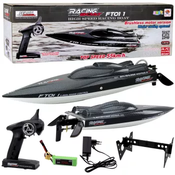 LEAN TOYS FT011 Zdalnie Sterowana Łódź RC z Silnikiem Bezszczotkowym 55km/h