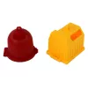 LEAN TOYS Śmieciarka z Dźwigiem Napęd Friction Orange 1:16