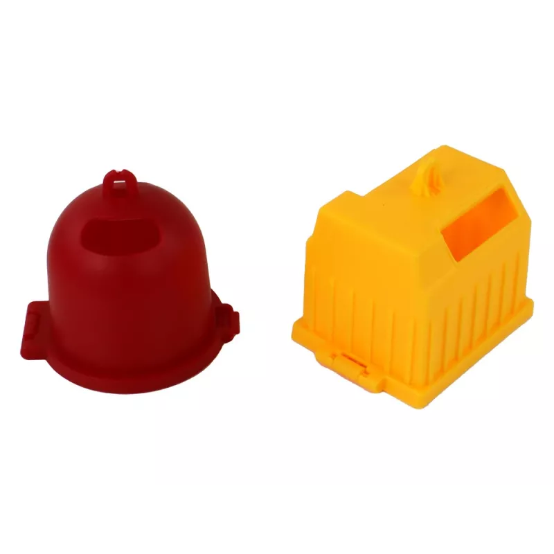 LEAN TOYS Śmieciarka z Dźwigiem Napęd Friction Orange 1:16