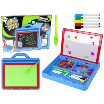 LEAN TOYS Glowing Paint 2in1 Magnetic Drawing Board