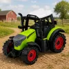 LEAN TOYS Zielony 15 cm Traktor Rolniczy z Napędem Tarcia