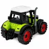 LEAN TOYS Zielony 15 cm Traktor Rolniczy z Napędem Tarcia