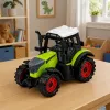 LEAN TOYS Zielony 15 cm Traktor Rolniczy z Napędem Tarcia