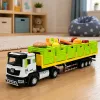 LEAN TOYS Zielona Ciężarówka do Transportu Żywności 1:40 Model Diecast