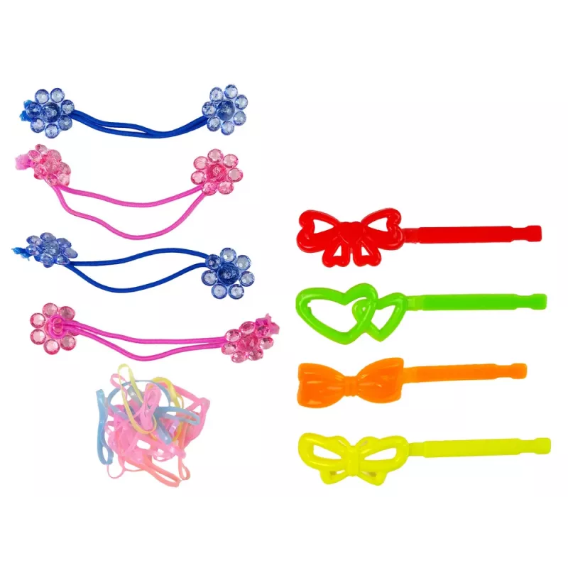 Zestaw do kolorowania włosów LEAN TOYS dla dzieci 5 farb i gumek