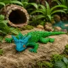 LEAN TOYS Figurka Gumowa Rogata Jaszczurka Rozciągliwa Realistyczna 20 cm