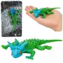 LEAN TOYS Figurka Gumowa Rogata Jaszczurka Rozciągliwa Realistyczna 20 cm