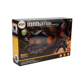 LEAN TOYS Huge Battery-operated Spider Remote Controlled R/C Black-Orange