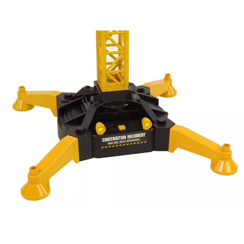 LEAN TOYS Huge Crane z pilotem RC Wysokość 183 cm 2 poziomy robocze