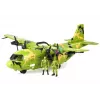 LEAN TOYS Duży wojskowy samolot 55 cm z akcesoriami