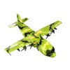 LEAN TOYS Duży wojskowy samolot 55 cm z akcesoriami