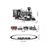 LEAN TOYS Huge Train z dźwiękiem, światłem i dymem 206,5 cm x 153,5 cm