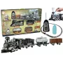 LEAN TOYS Huge Train z dźwiękiem, światłem i dymem 206,5 cm x 153,5 cm