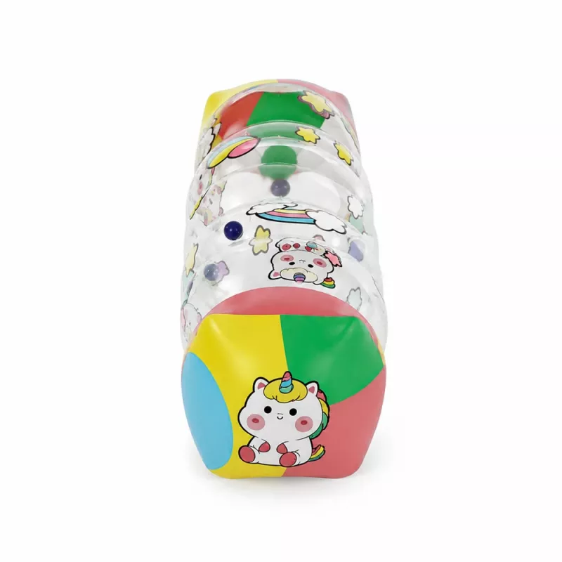 LEAN TOYS Nadmuchiwany Wałek do Raczkowania dla Maluchów Jednorożce 48 x 20 cm