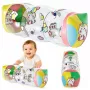 LEAN TOYS Nadmuchiwany Wałek do Raczkowania dla Maluchów Jednorożce 48 x 20 cm