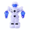 LEAN TOYS Inteligentny Robot Zdalnie Sterowany z Pilotem RC, Światłami i Dźwiękami