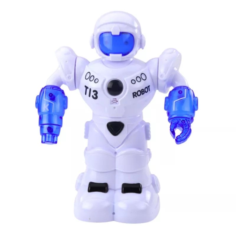 LEAN TOYS Inteligentny Robot Zdalnie Sterowany z Pilotem RC, Światłami i Dźwiękami