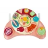 LEAN TOYS Interaktywny panel dla niemowląt Muzyka Zwierzęta Różowy
