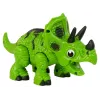 LEAN TOYS Interaktywny Dinozaur Triceratops Steam Woda Dźwięk Zielony