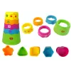 LEAN TOYS Interaktywny Stół Edukacyjny z Sortownikiem Kulek i Zjeżdżalnią Niebieski