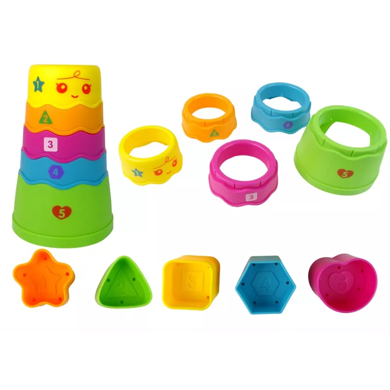 LEAN TOYS Interaktywny Stół Edukacyjny z Sortownikiem Kulek i Zjeżdżalnią Niebieski