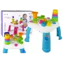 LEAN TOYS Interaktywny Stół Edukacyjny z Sortownikiem Kulek i Zjeżdżalnią Niebieski