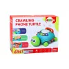LEAN TOYS Interaktywny Edukacyjny Telefon Żółwik 6w1 Światła Dźwięki Zielony