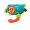 LEAN TOYS Interaktywny Edukacyjny Telefon Żółwik 6w1 Światła Dźwięki Zielony