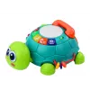 LEAN TOYS Interaktywny Edukacyjny Telefon Żółwik 6w1 Światła Dźwięki Zielony