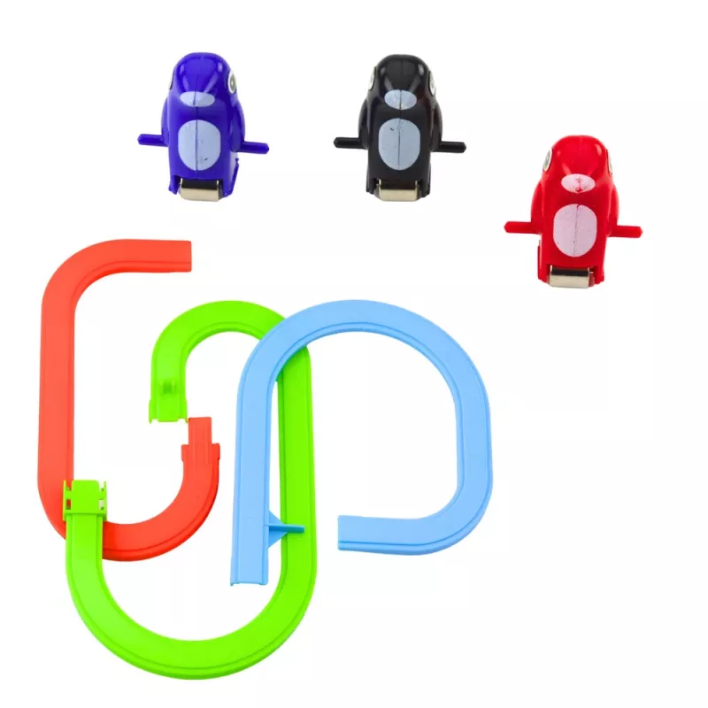 LEAN TOYS Interaktywne Pingwiny na Schodach Ruchomych dla Dzieci