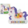 LEAN TOYS Interaktywne Pianino Jednorożec Dźwięki Zwierząt Melodie Biały