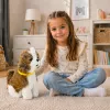LEAN TOYS Interaktywny Pluszowy Pies Miękkie Futro Rasa Shih Tzu
