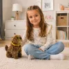 LEAN TOYS Interaktywny Pluszowy Pies z Miękkim Futrem - Pogłaszcz Go po Głowie i Poznaj Jego Funkcje
