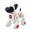 LEAN TOYS Interaktywny Robot Pies na Pilota Dźwięk Światło Biały Pomarańczowy