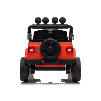 LEAN TOYS Jeep Rubicon DK-JWR558 24V Pomarańczowy pojazd elektryczny dla dzieci z pilotem rodzicielskim