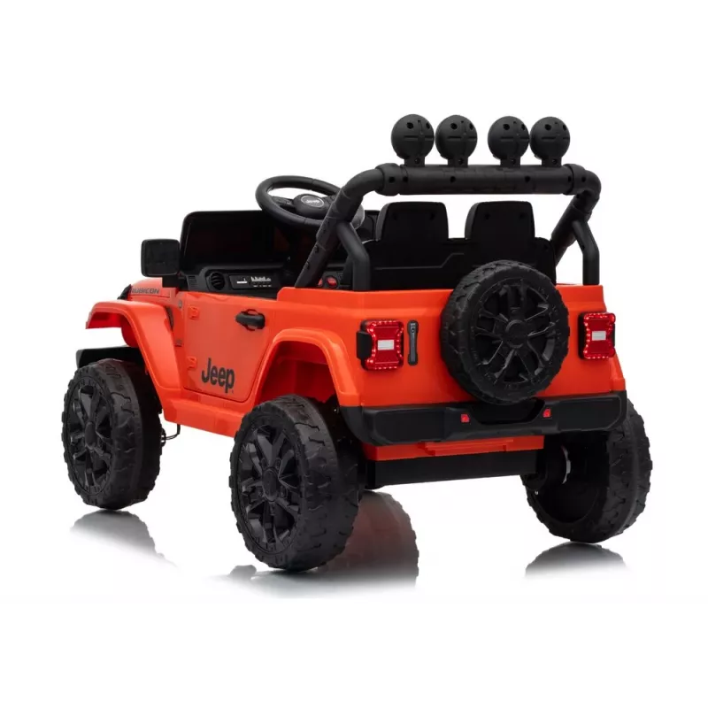 LEAN TOYS Jeep Rubicon DK-JWR558 24V Pomarańczowy pojazd elektryczny dla dzieci z pilotem rodzicielskim