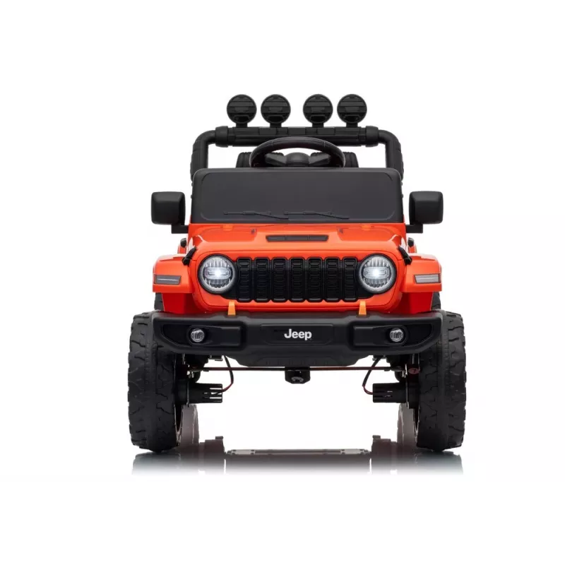 LEAN TOYS Jeep Rubicon DK-JWR558 24V Pomarańczowy pojazd elektryczny dla dzieci z pilotem rodzicielskim