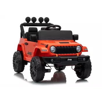 LEAN TOYS Jeep Rubicon DK-JWR558 24V Pomarańczowy pojazd elektryczny dla dzieci z pilotem rodzicielskim