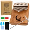 LEAN TOYS Kalimba 17 Keys Wooden Musical Instrument with Accessories Bag