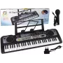 LEAN TOYS Keyboard z Mikrofonem Instrument Muzyczny dla Dzieci Czarny