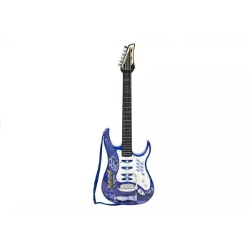 LEAN TOYS Zestaw muzyczny dla dzieci: gitara, wzmacniacz, mikrofon z wejściem MP3 - 3+ lat