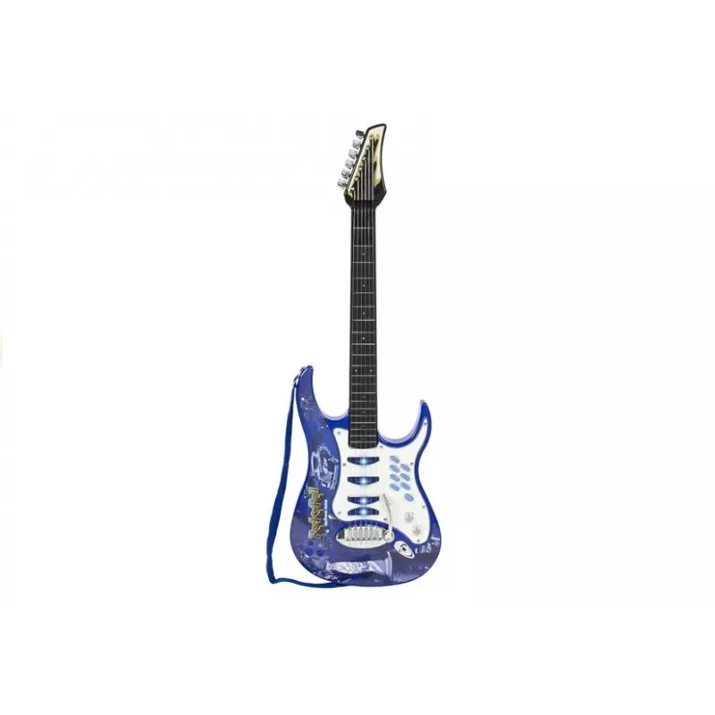 LEAN TOYS Zestaw muzyczny dla dzieci: gitara, wzmacniacz, mikrofon z wejściem MP3 - 3+ lat