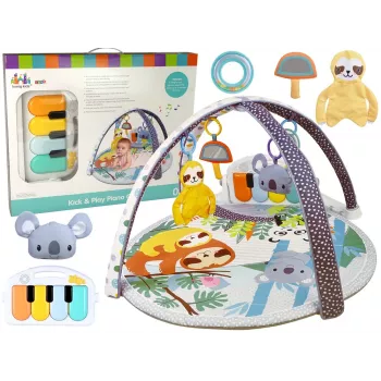 LEAN TOYS Koala Mata Edukacyjna Pianino Melodie Szelki