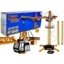 LEAN TOYS Duży Żuraw Budowlany z Regulowanym Hakiem Sterowanym Pilotem 182 cm