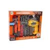 LEAN TOYS Duży zestaw narzędzi DIY + wiertarka akumulatorowa dla majsterkowiczów