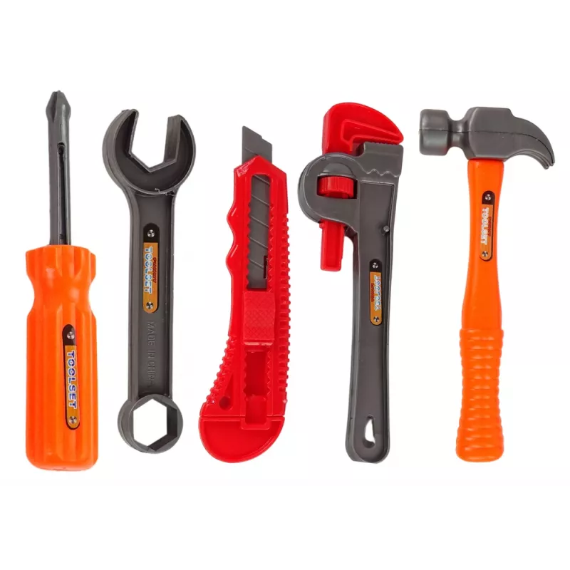 LEAN TOYS Duży zestaw narzędzi DIY + wiertarka akumulatorowa dla majsterkowiczów